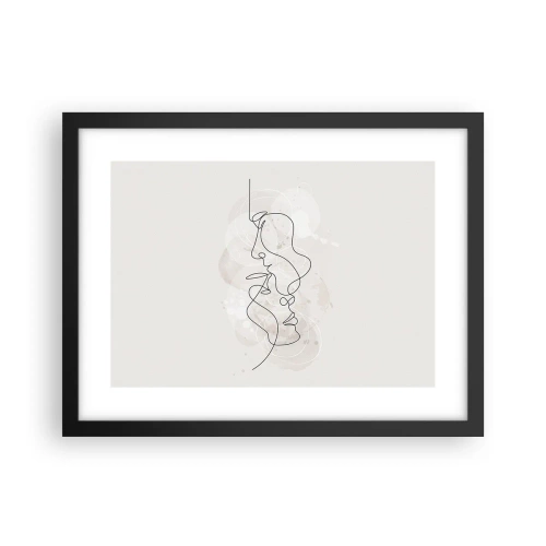 Poszter fehér keretben - Ölelésbe gabalyodva - 40x30 cm