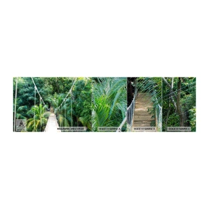 Fotótapéta Minta Premium Sand - Üdvözöljük a dzsungelben! - Tájkép, Dzsungel, Honduras - 100x30 cm