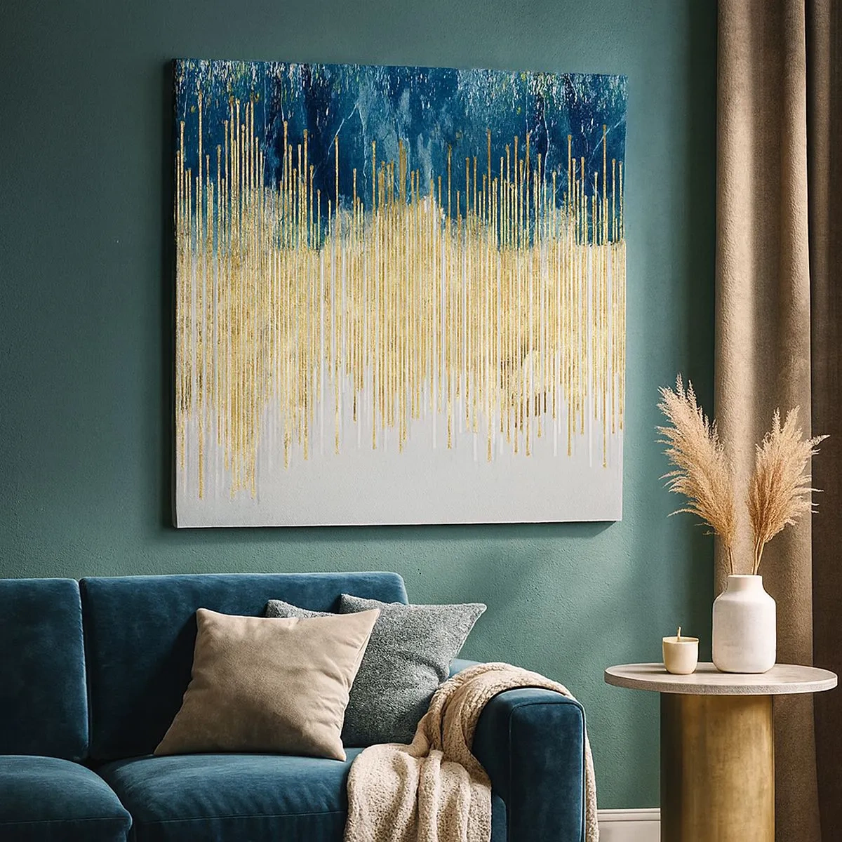 Vászonkép - Aranyozott határ - 30x30 cm