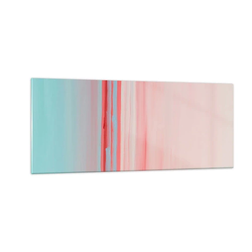 Üveg kép - Absztrakció hajnalban - 100x40 cm