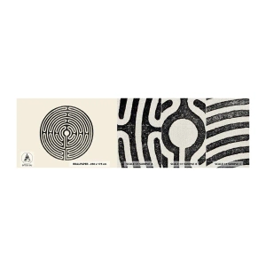 Fotótapéta Minta Premium Canvas - Titokzatos rend - Labirintus, Minimalizmus, Fekete és fehér - 100x30 cm