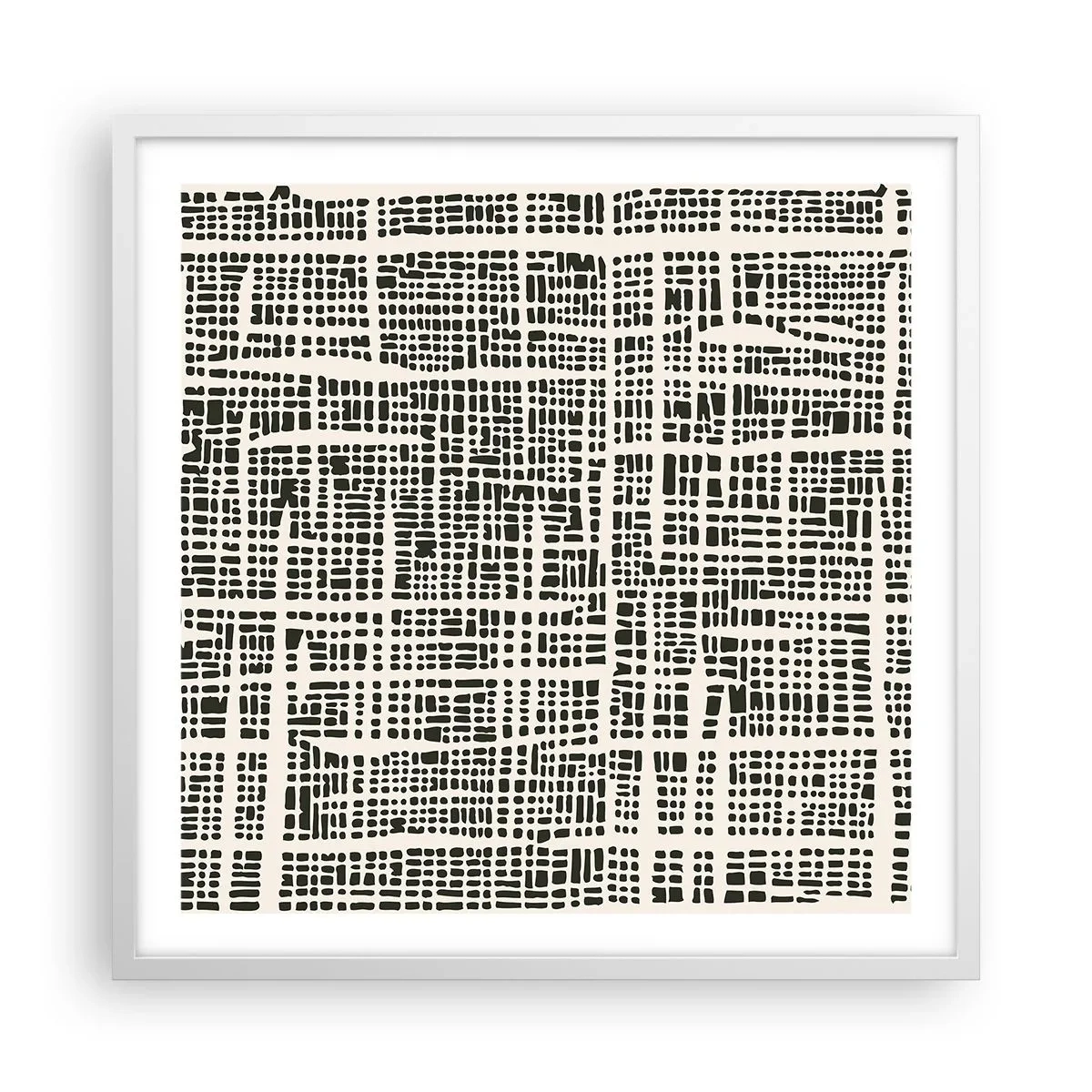 Poszter fekete keretben - Szőtt kompozíció - 60x60 cm