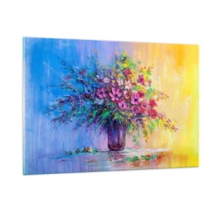 Üveg kép - A rét nyári ajándéka - 120x80 cm