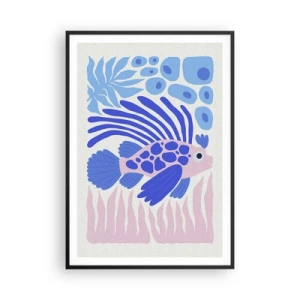 Poszter fehér keretben - Elemében - 70x100 cm