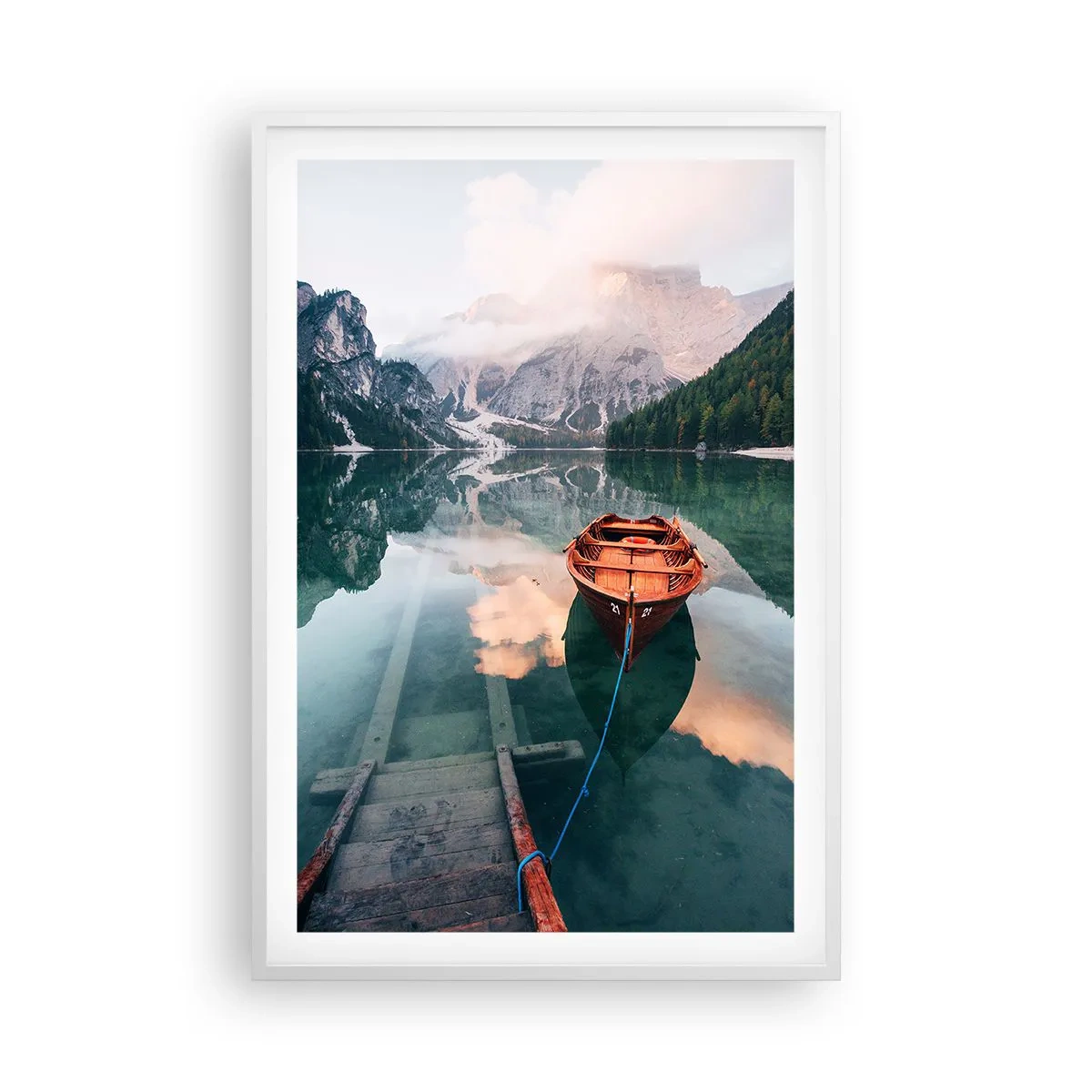 Poszter fekete keretben - A hegyek békés alvása - 61x91 cm