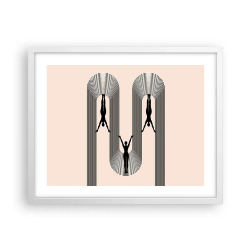 Poszter fekete keretben - Fejjel lefelé - 50x40 cm