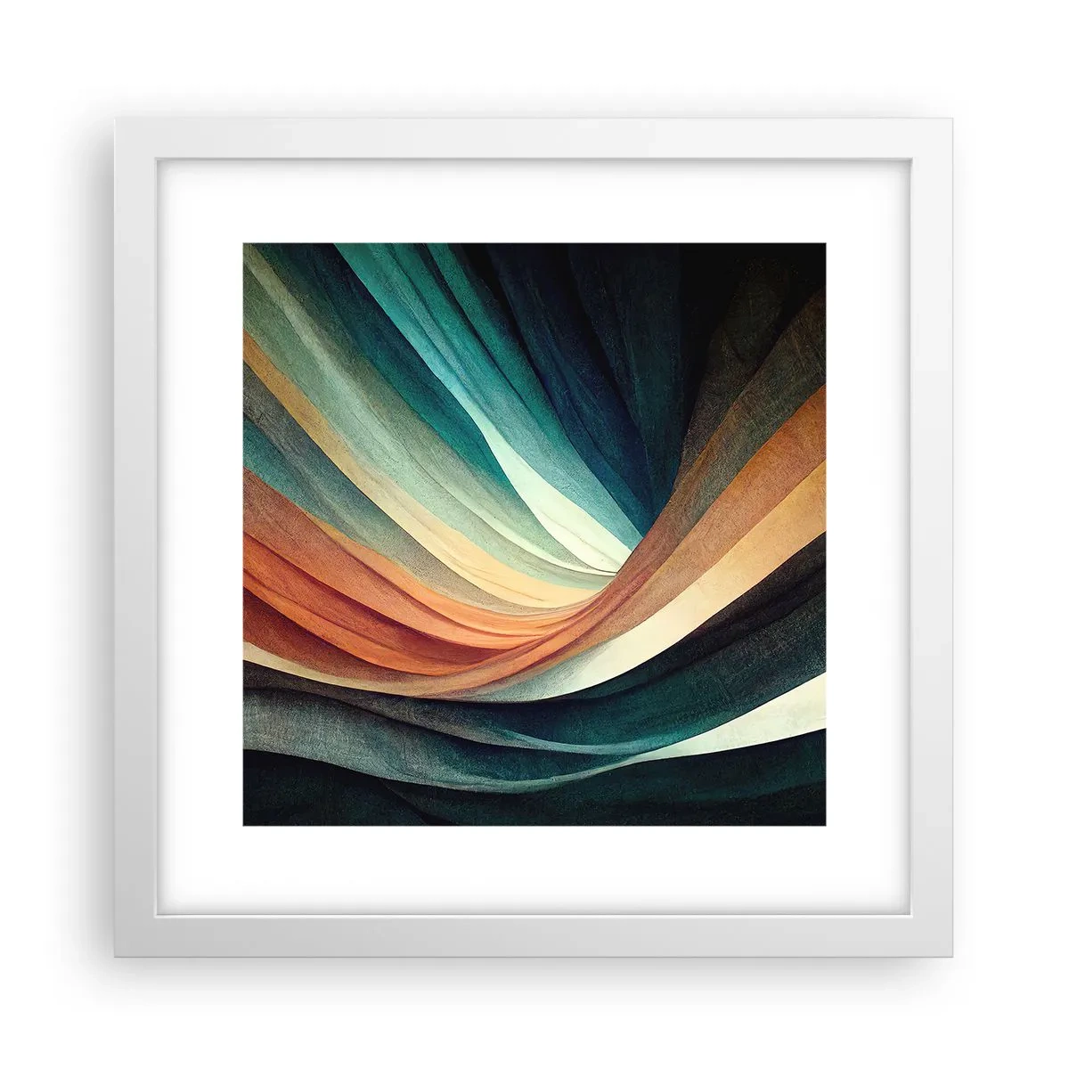 Poszter fekete keretben - Színekből szőtt - 30x30 cm