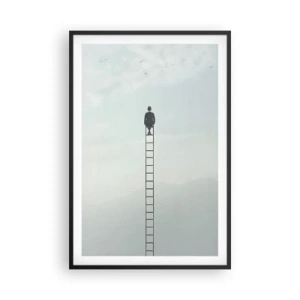 Poszter fehér keretben - Emelkedj feljebb - 61x91 cm
