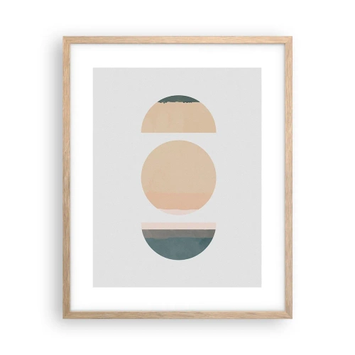 Poszter világos tölgy keretben - Kerékről kerékre - 40x50 cm