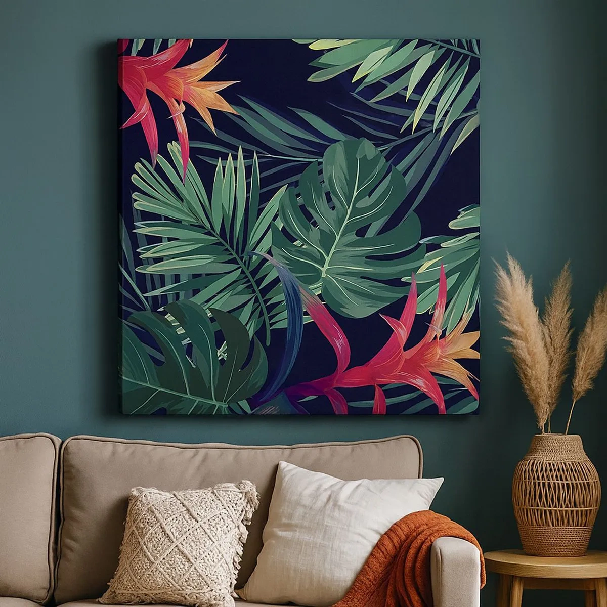 Vászonkép - Zölden égni - 30x30 cm