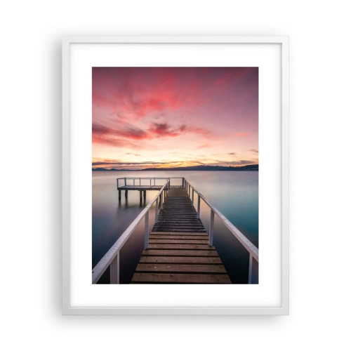 Poszter fekete keretben - Az este szelíd lángja - 40x50 cm