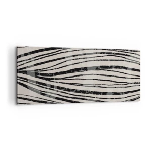 Vászonkép - Vonalak csobbanása - 100x40 cm