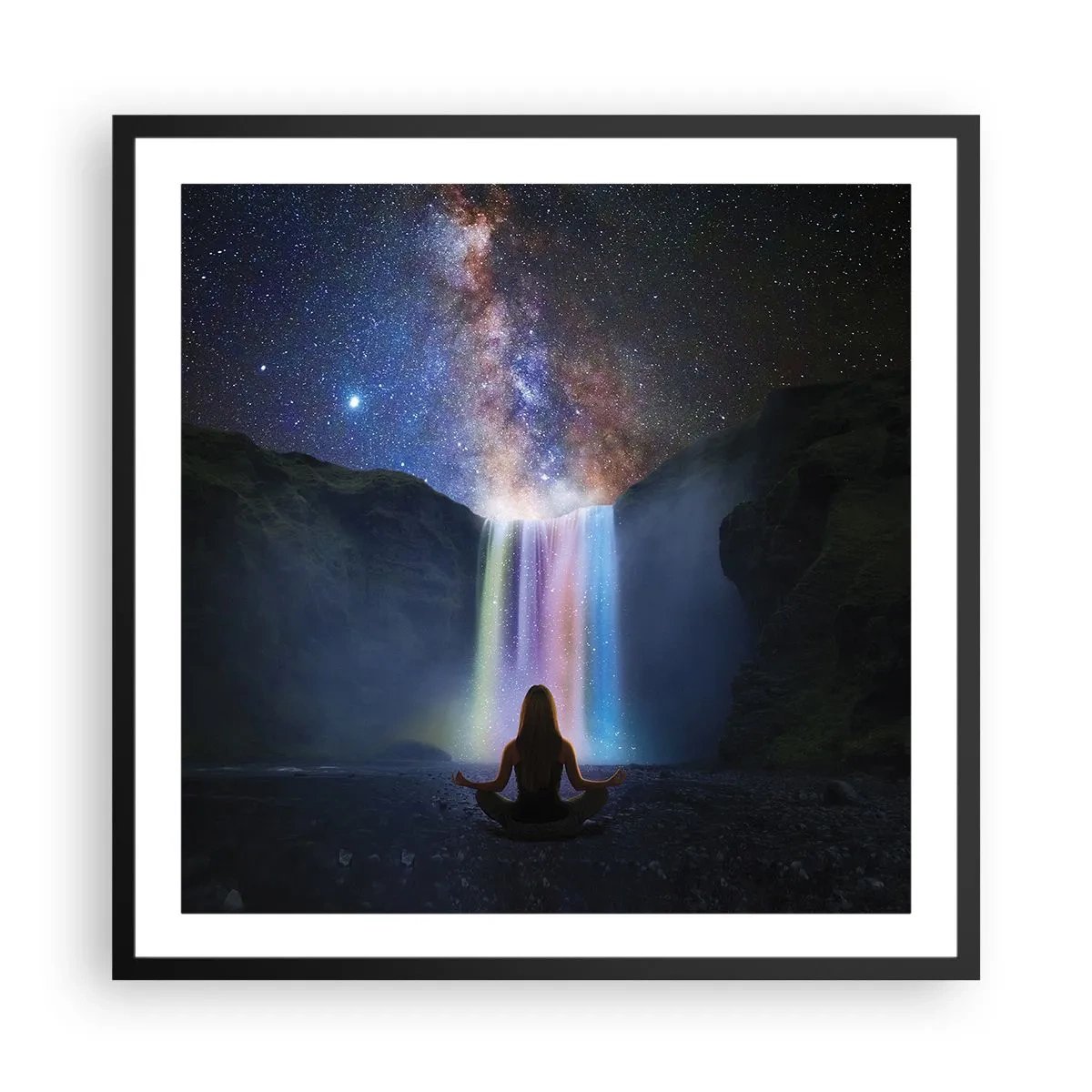 Poszter fehér keretben - Abszolút harmónia - 60x60 cm