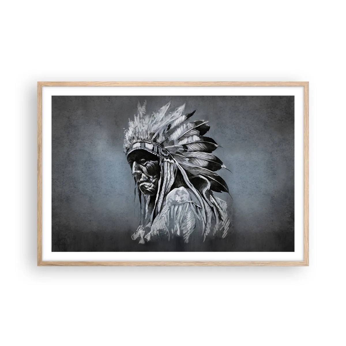 Poszter világos tölgy keretben - Vissza a gyökerekhez - 91x61 cm