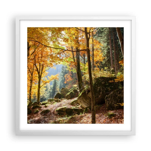 Poszter fekete keretben - Itt az ideje a pihenésnek - 50x50 cm