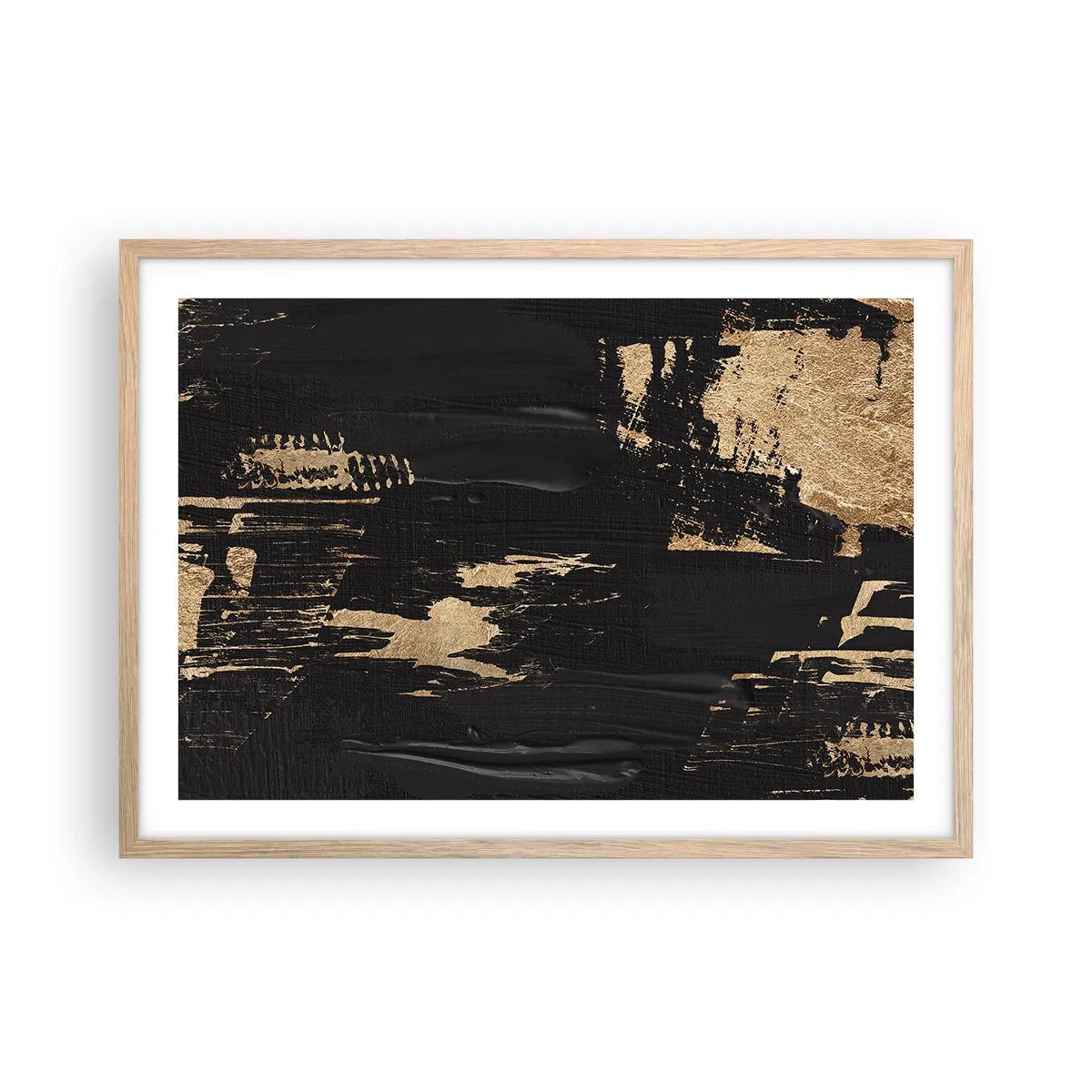 Poszter világos tölgy keretben - Az érintés nyoma - 70x50 cm