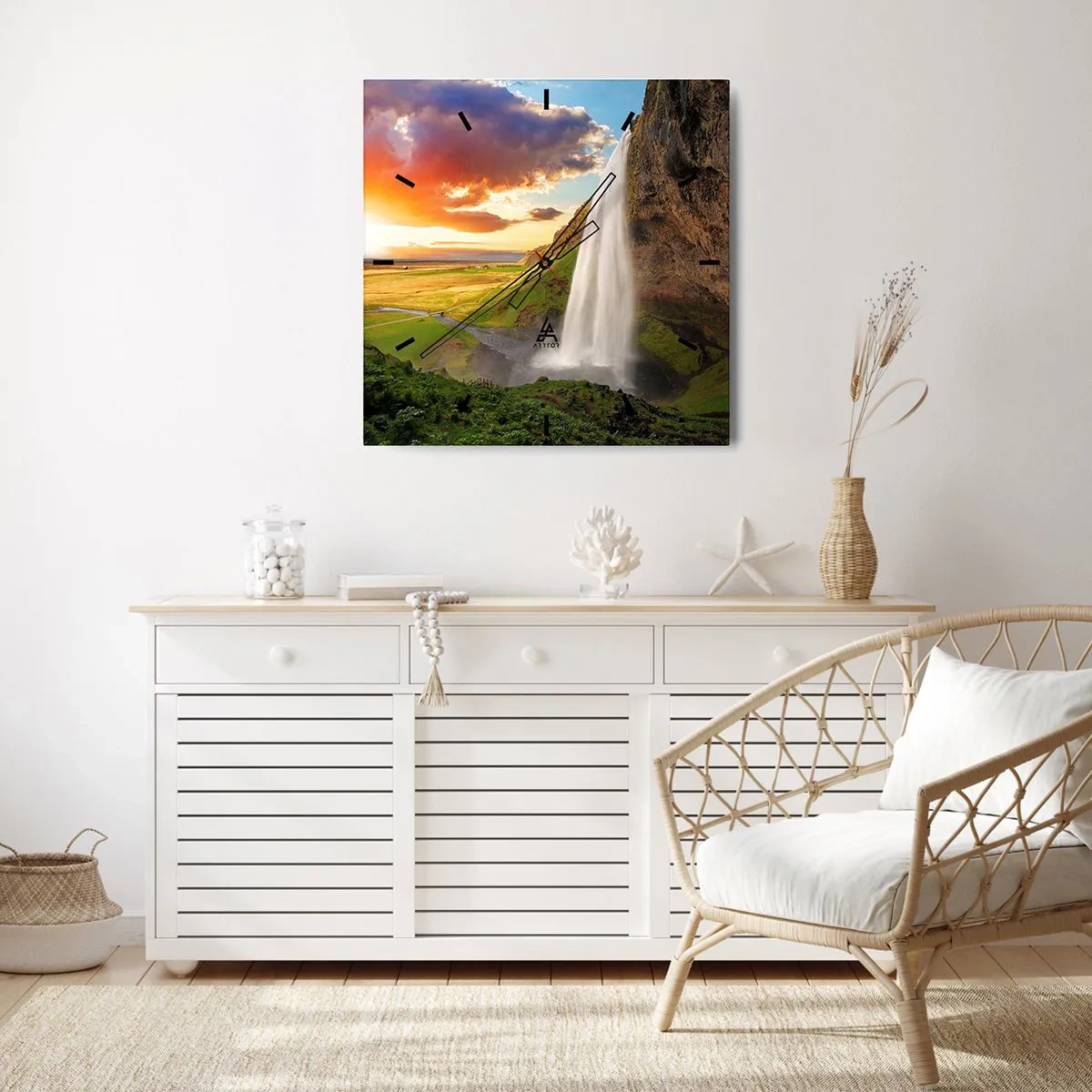 Falióra, Óra - Az izlandi nyár - 40x40 cm