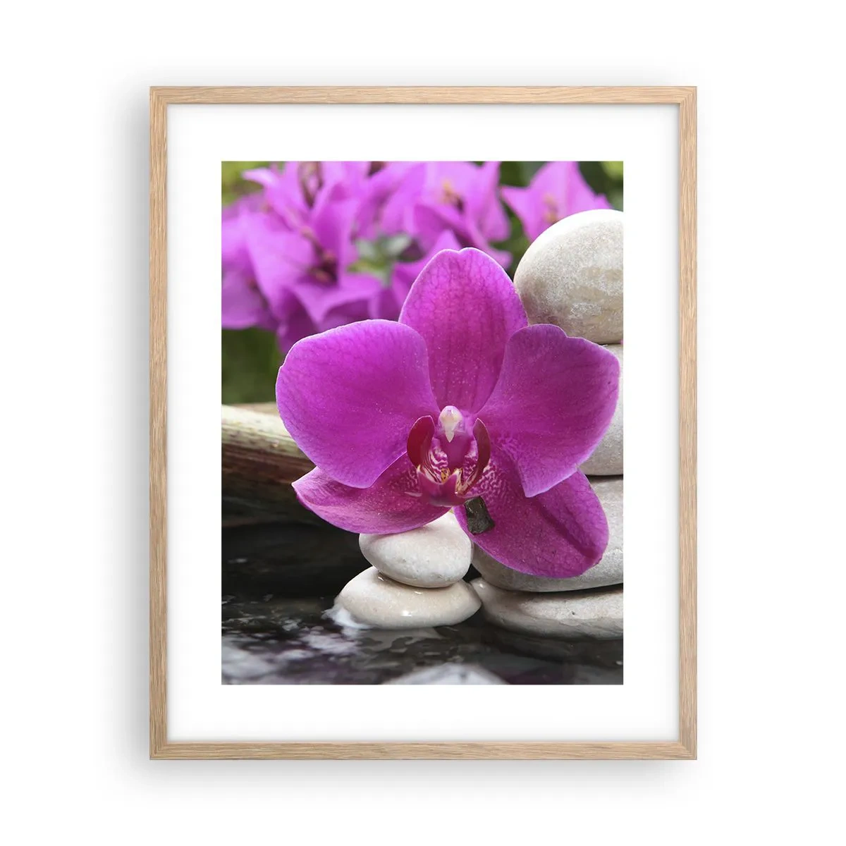 Poszter világos tölgy keretben - Már pihensz - 40x50 cm