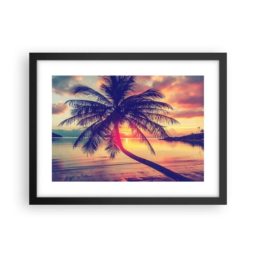 Poszter fehér keretben - Este a pálmafák alatt - 40x30 cm