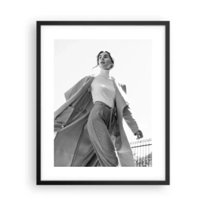 Poszter fehér keretben - Velem jössz? - 40x50 cm