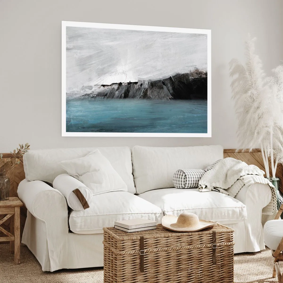 Poszter - Víz - föld: az elemek összecsapása - 50x40 cm