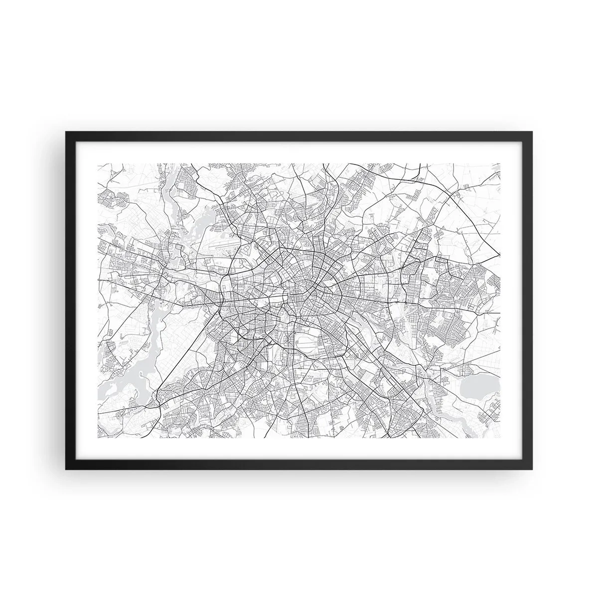 Poszter fehér keretben - Berlin virága - 70x50 cm