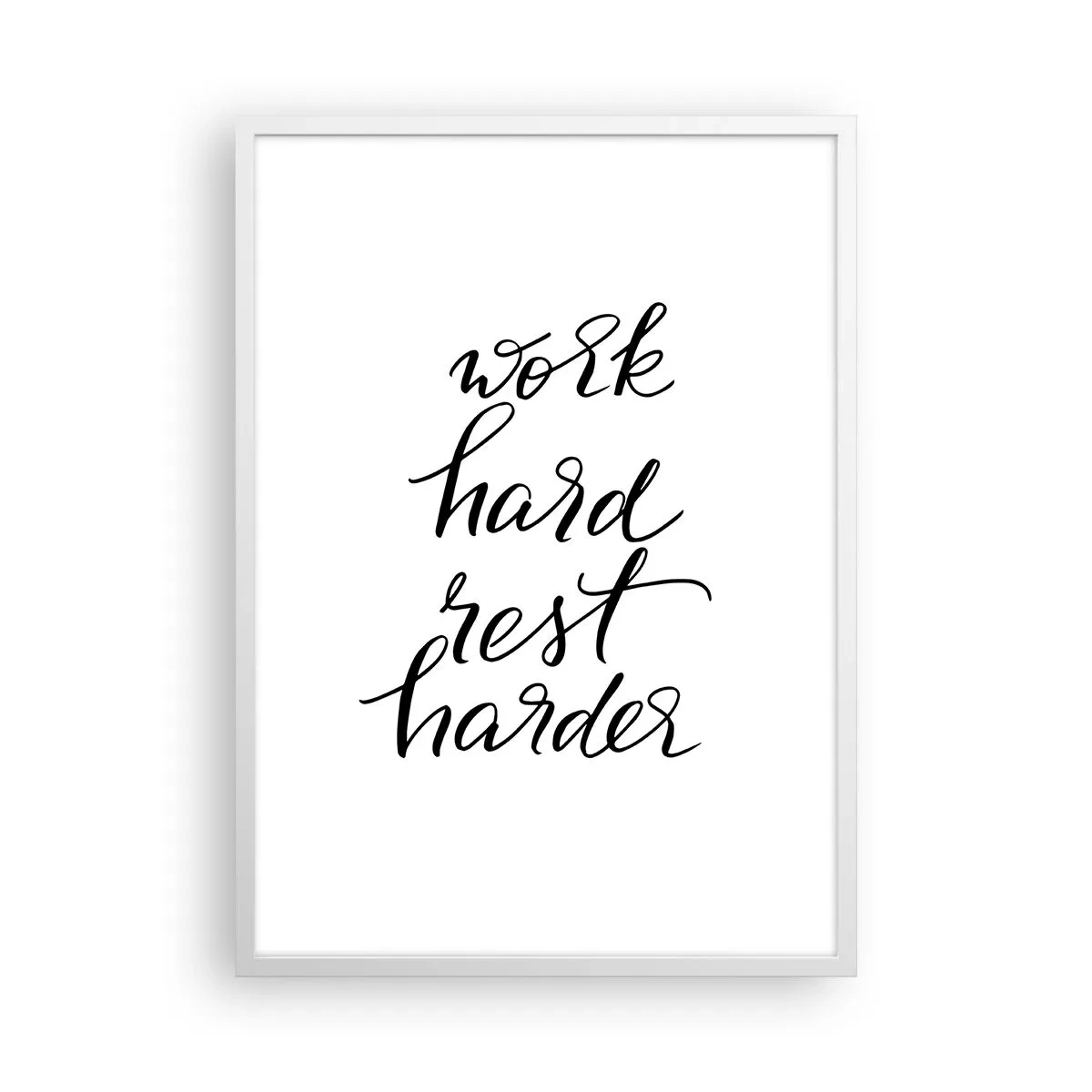 Poszter fekete keretben - Élet egyensúly - 50x70 cm