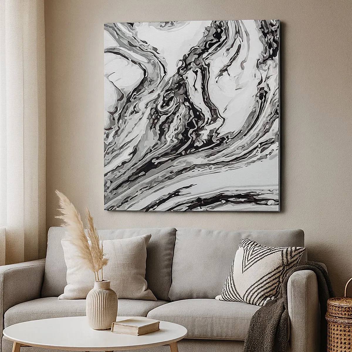 Vászonkép - Kezdetben káosz uralkodott - 30x30 cm