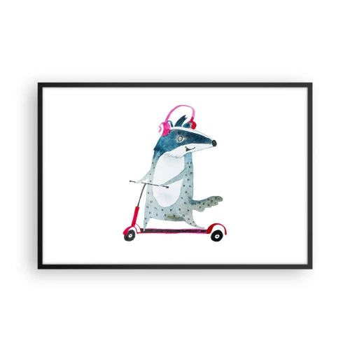 Poszter fehér keretben - Borzas örömök - 91x61 cm