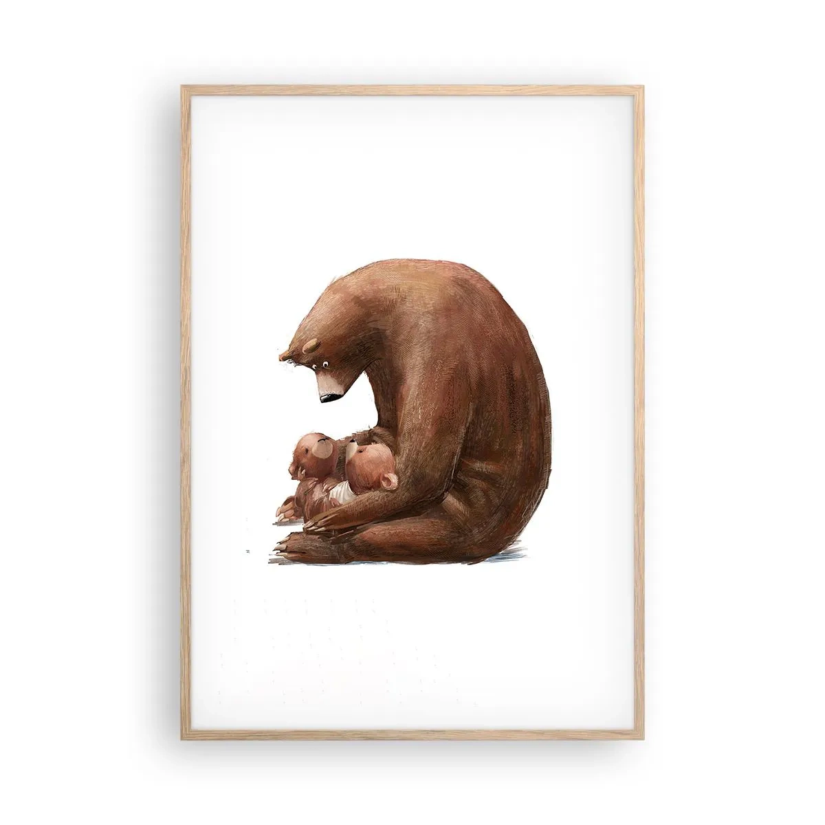 Poszter világos tölgy keretben - Szép álmokat gyerekek - 70x100 cm