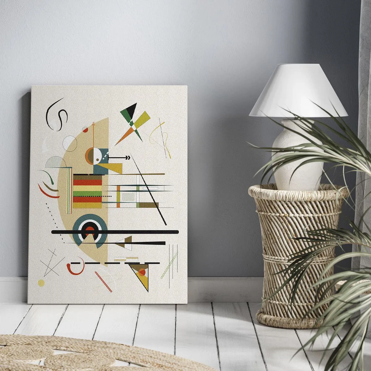 Vászonkép - És nevet a világ - 65x120 cm