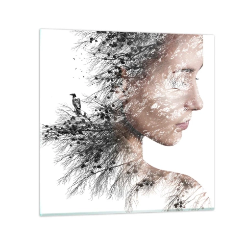 Üveg kép - Az erdő szelleme - 60x60 cm