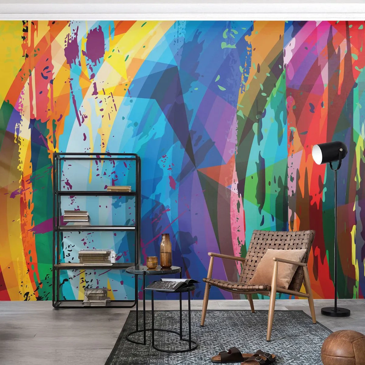 Fotótapéta Standard Eco - Színes szédülés - Absztrakció, Darab, Modern művészet - 400x280 cm
