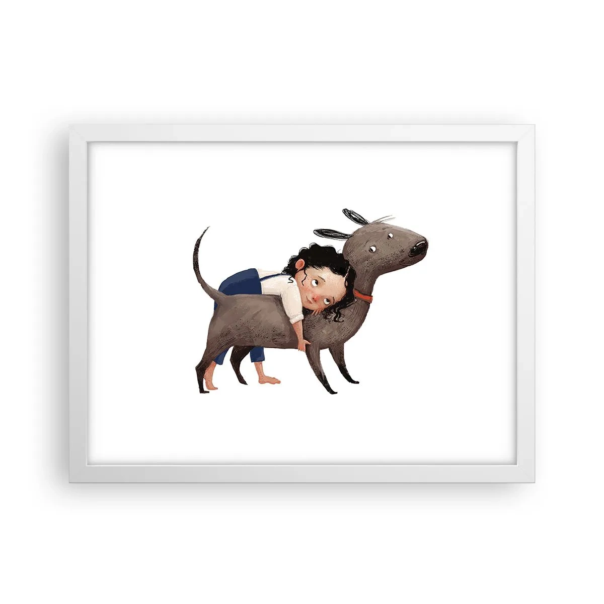 Poszter fekete keretben - Legjobb barátok - 40x30 cm