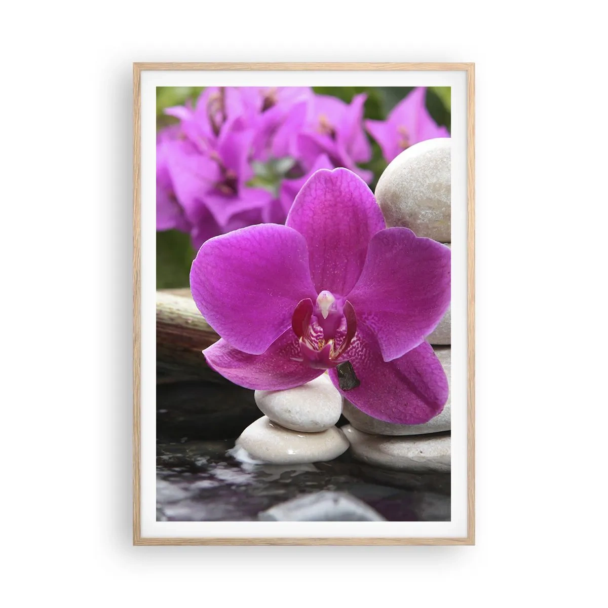 Poszter világos tölgy keretben - Már pihensz - 70x100 cm