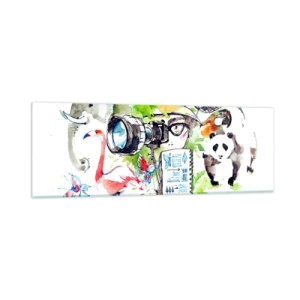 Üveg kép - Az utazó lencséjében - 90x30 cm