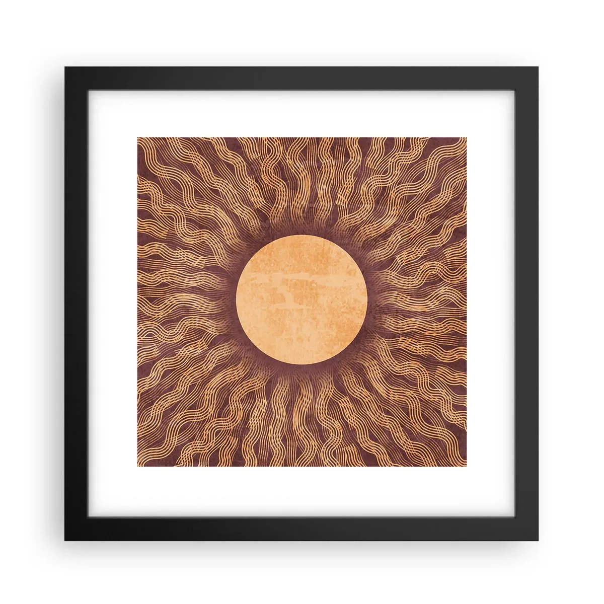 Poszter fehér keretben - A nap ikonja - 30x30 cm