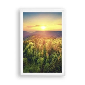 Poszter fekete keretben - Hegytetők és csúcsok - 61x91 cm