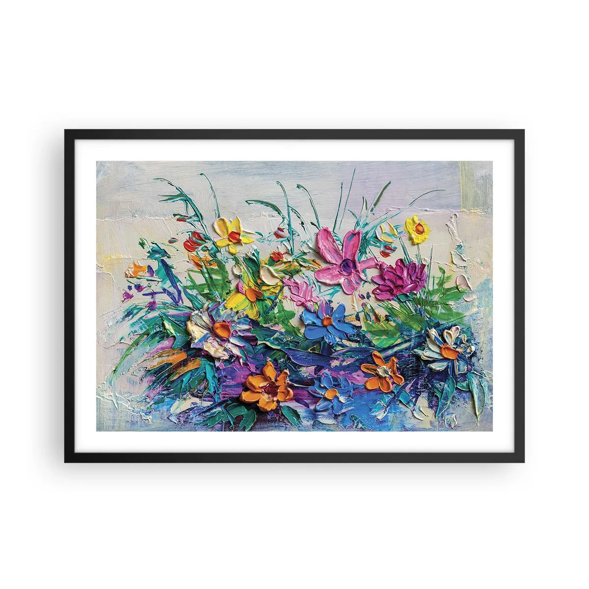 Poszter fehér keretben - Egyáltalán nem csendélet - 70x50 cm