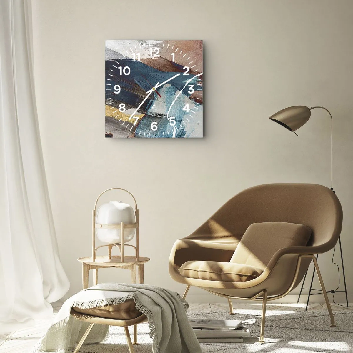 Falióra, Óra - Lelkesedéssel és energiával - 30x30 cm