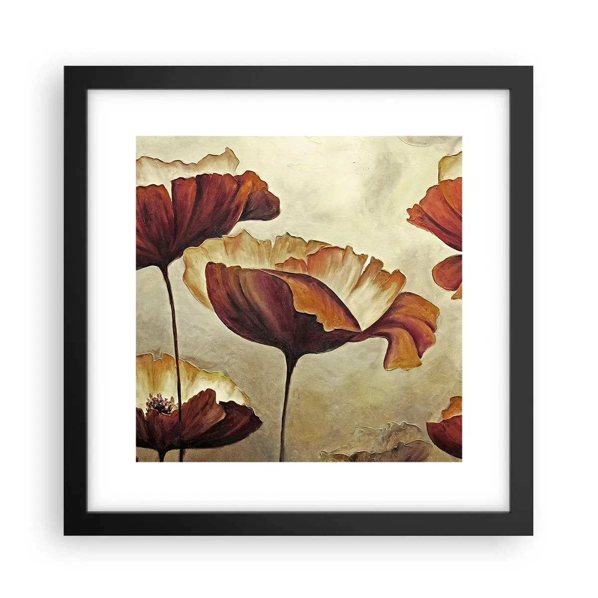 Poszter fehér keretben - Rét - 30x30 cm