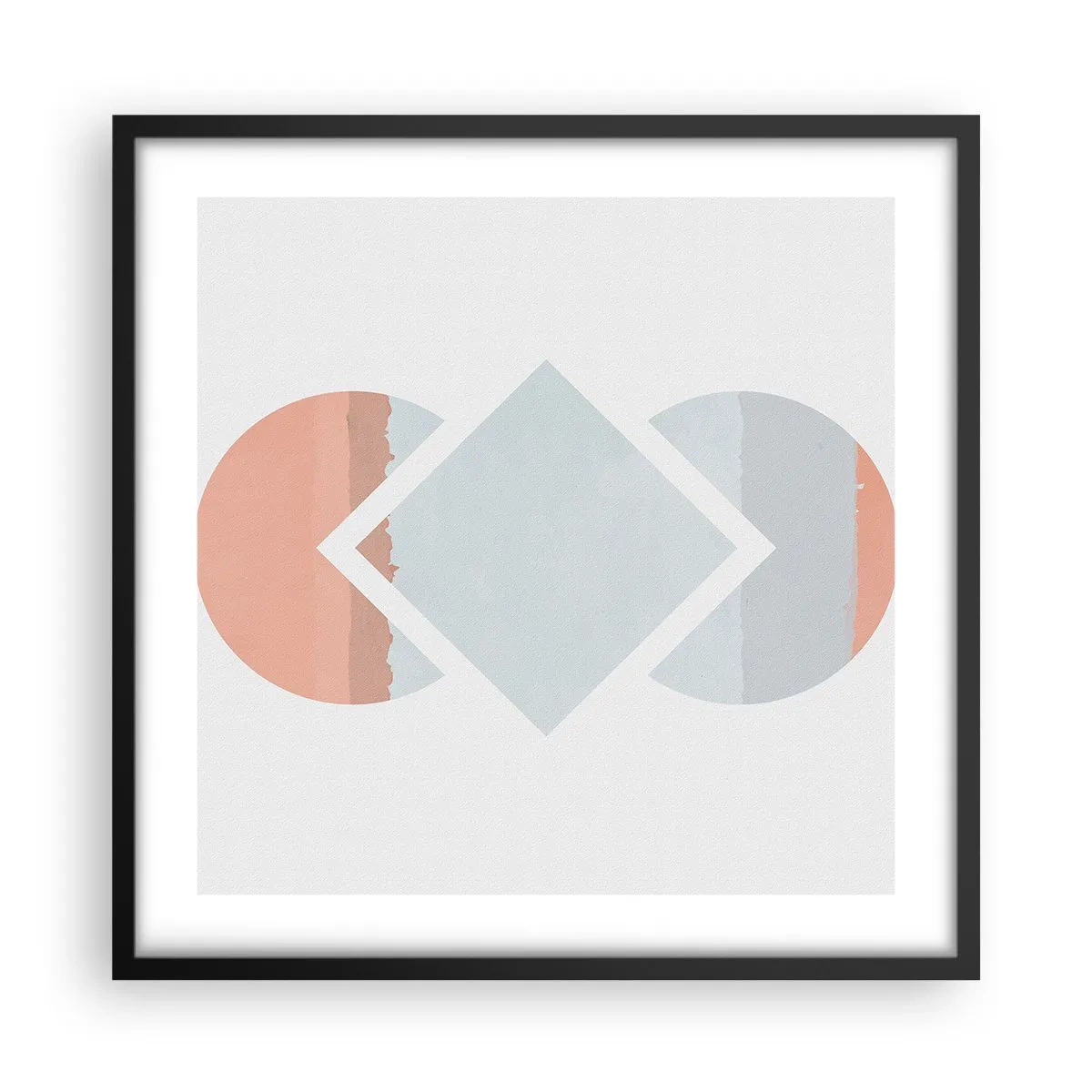 Poszter fehér keretben - A helyzet egyértelmű - 50x50 cm