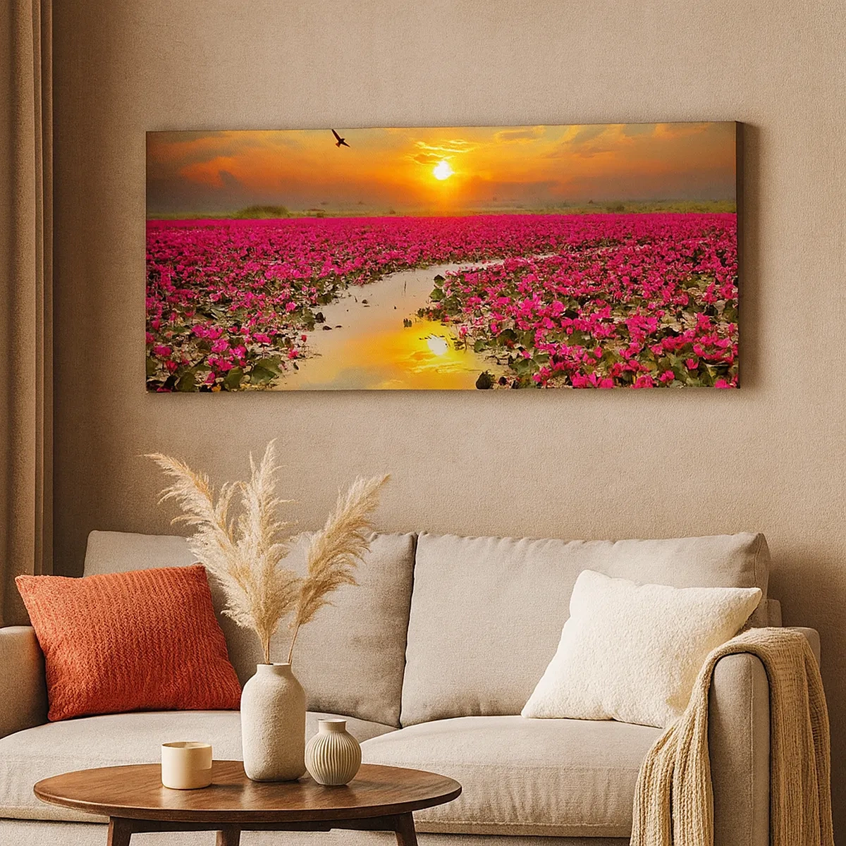 Vászonkép - A tó titokzatos élete - 30x30 cm