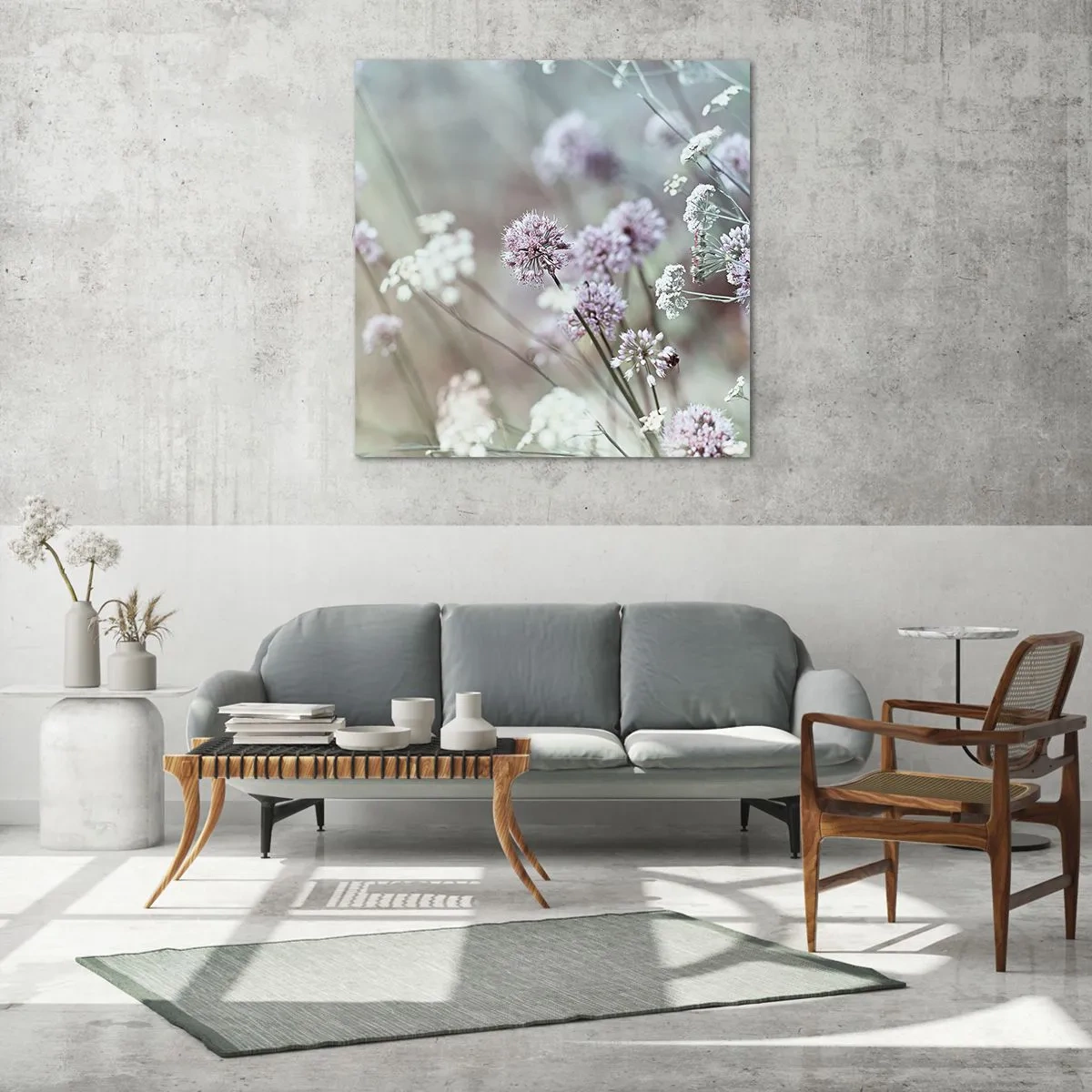 Üveg kép - Fűszerek édes filigránja - 70x70 cm