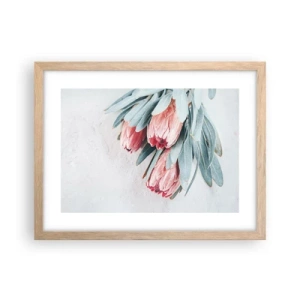 Poszter világos tölgy keretben - Szégyellve saját szépségüket - 40x30 cm