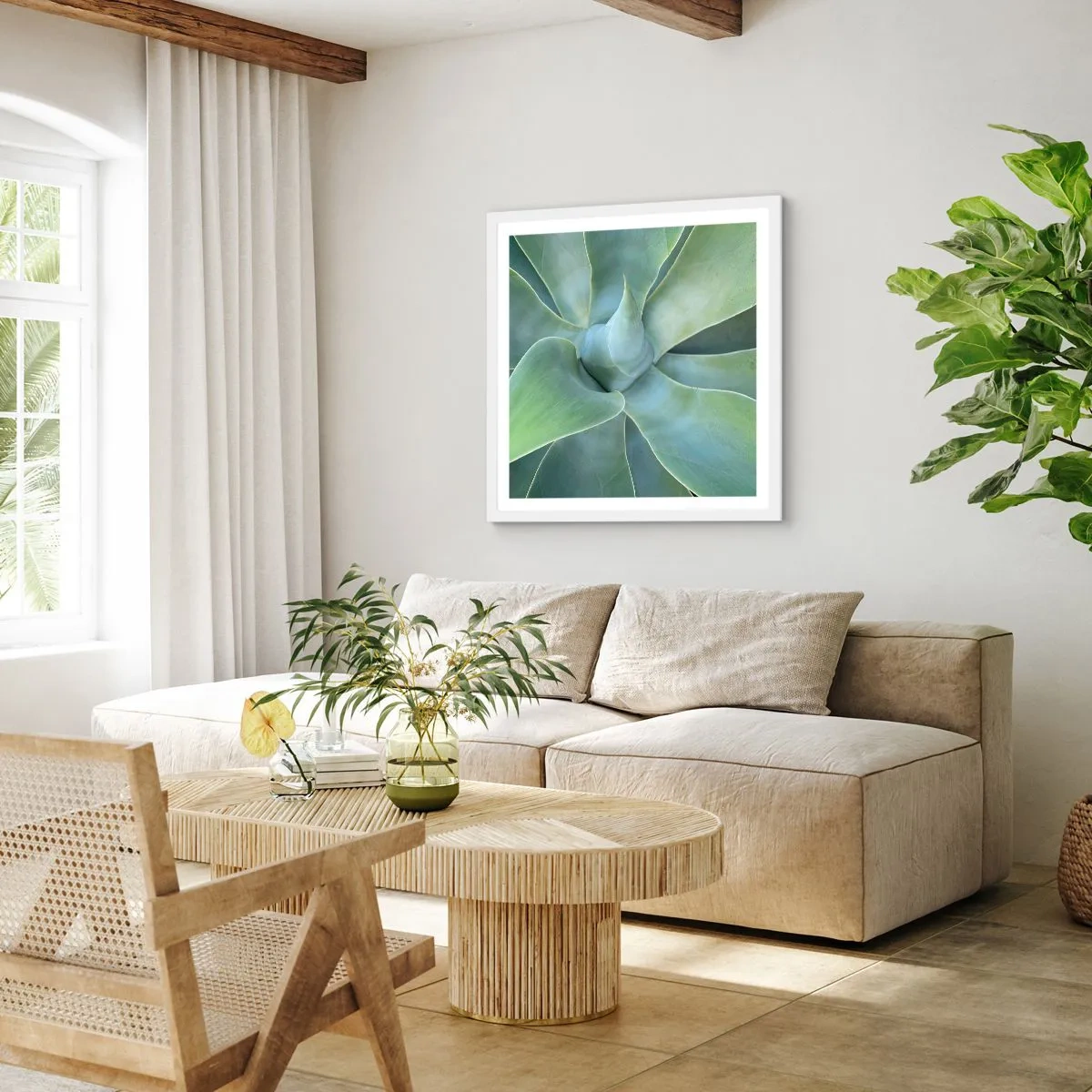 Poszter fekete keretben - A zöld születése - 60x60 cm