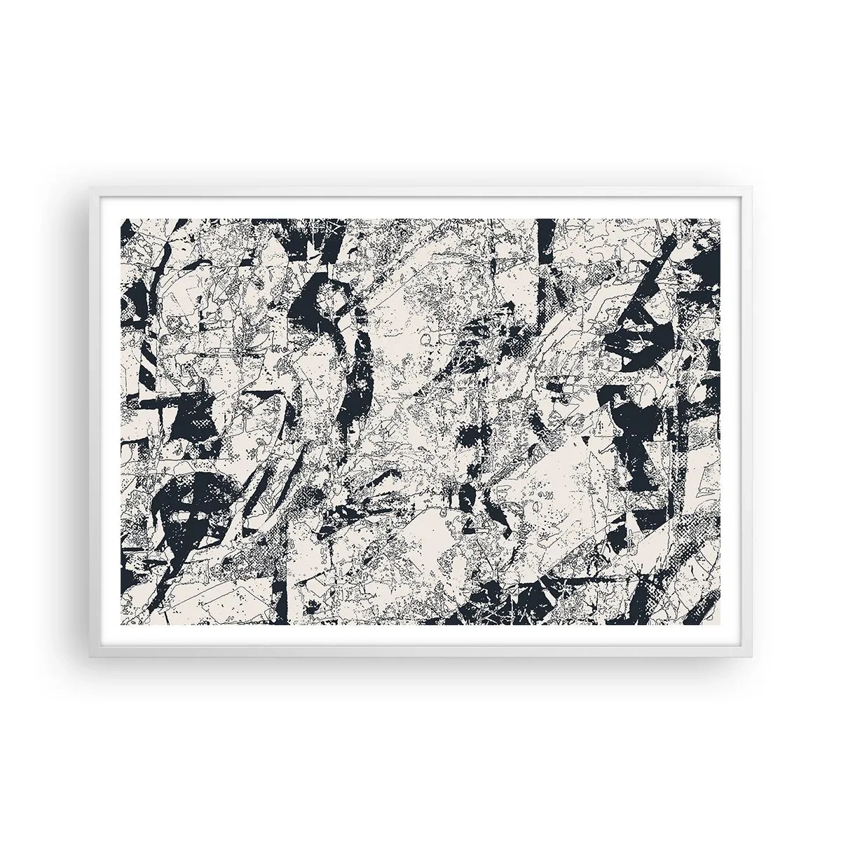 Poszter fekete keretben - Az ellentétek egymásba fonódása - 100x70 cm