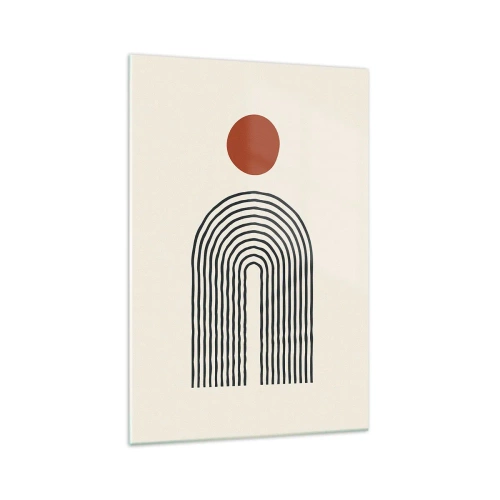 Üveg kép - Formák és színek vonzalma - 70x100 cm