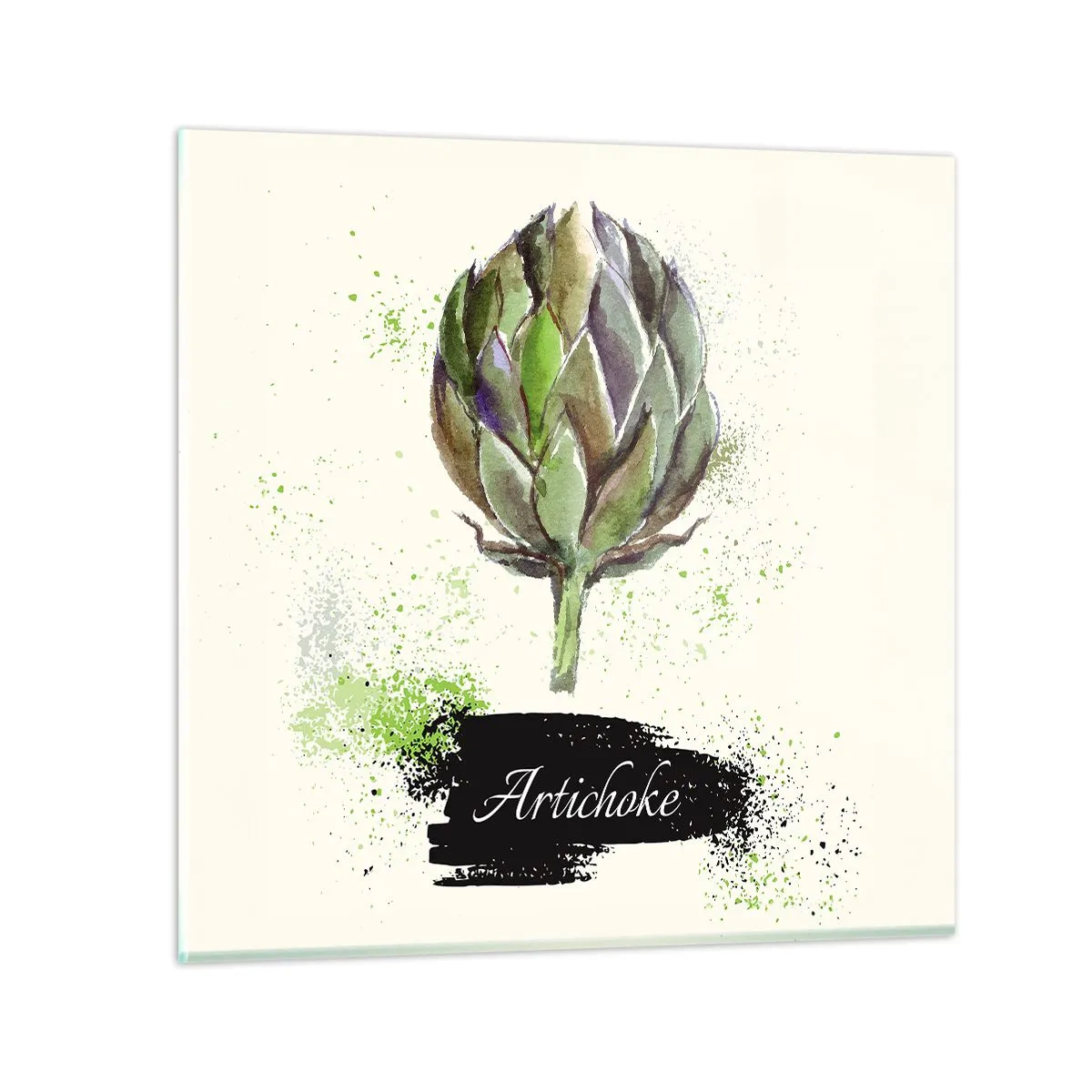 Üveg kép - Eviva zöldségek! - 70x70 cm