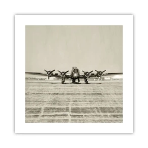 Poszter - Mint mindig készen - 40x40 cm